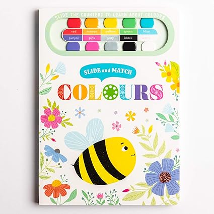 Slide and Match: Colours (Counting Track Book) Board book