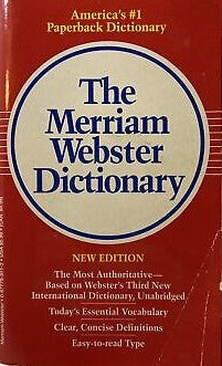 The merriam webster dictionary [rare books]