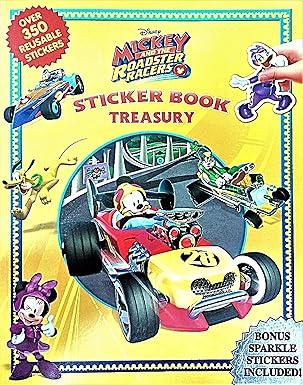 Sticker Book Treasury (Disney Mickey And The Roadster Racers) [Over 300 Reusable Stickers] [Premium Books]