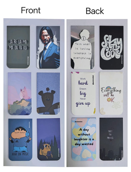 Magnetic Bookmarks (N) Set of 6
