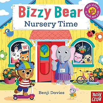 Bizzy Bear: Nursery Time Board book by Benji Davies [With Sliders to Push and Pull] [Premium Books]