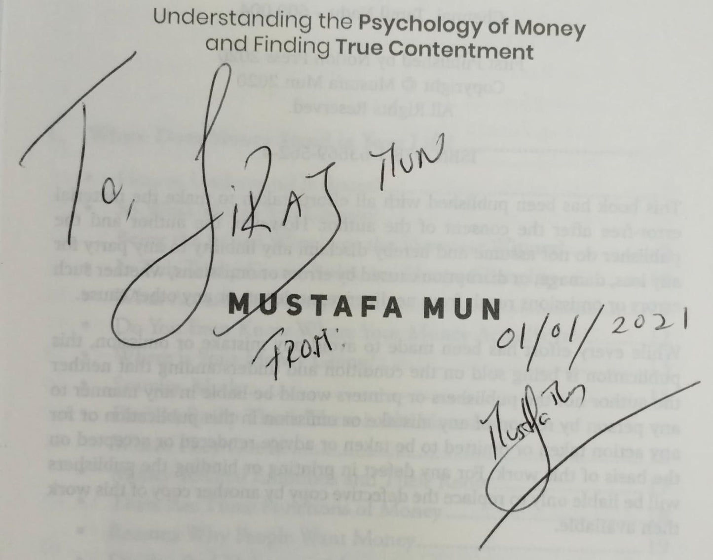 Mindful wealth [rare books] [with sign copy]