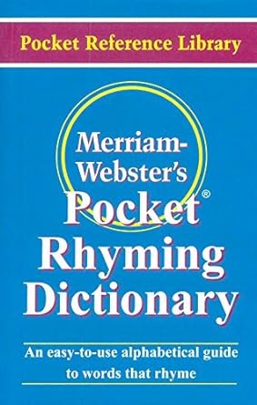Merriam - webster's mini pocket rhyming dictionary