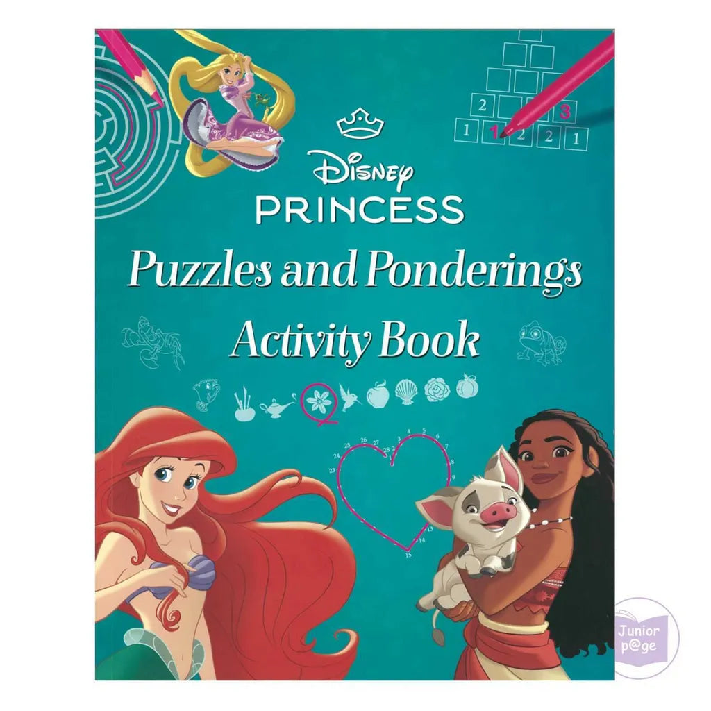 Disney Princess : Puzzles and Ponderings Activity Book by Parragon Books [Premium Books]