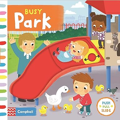 Busy Park [Board book] [push,pull,slide]