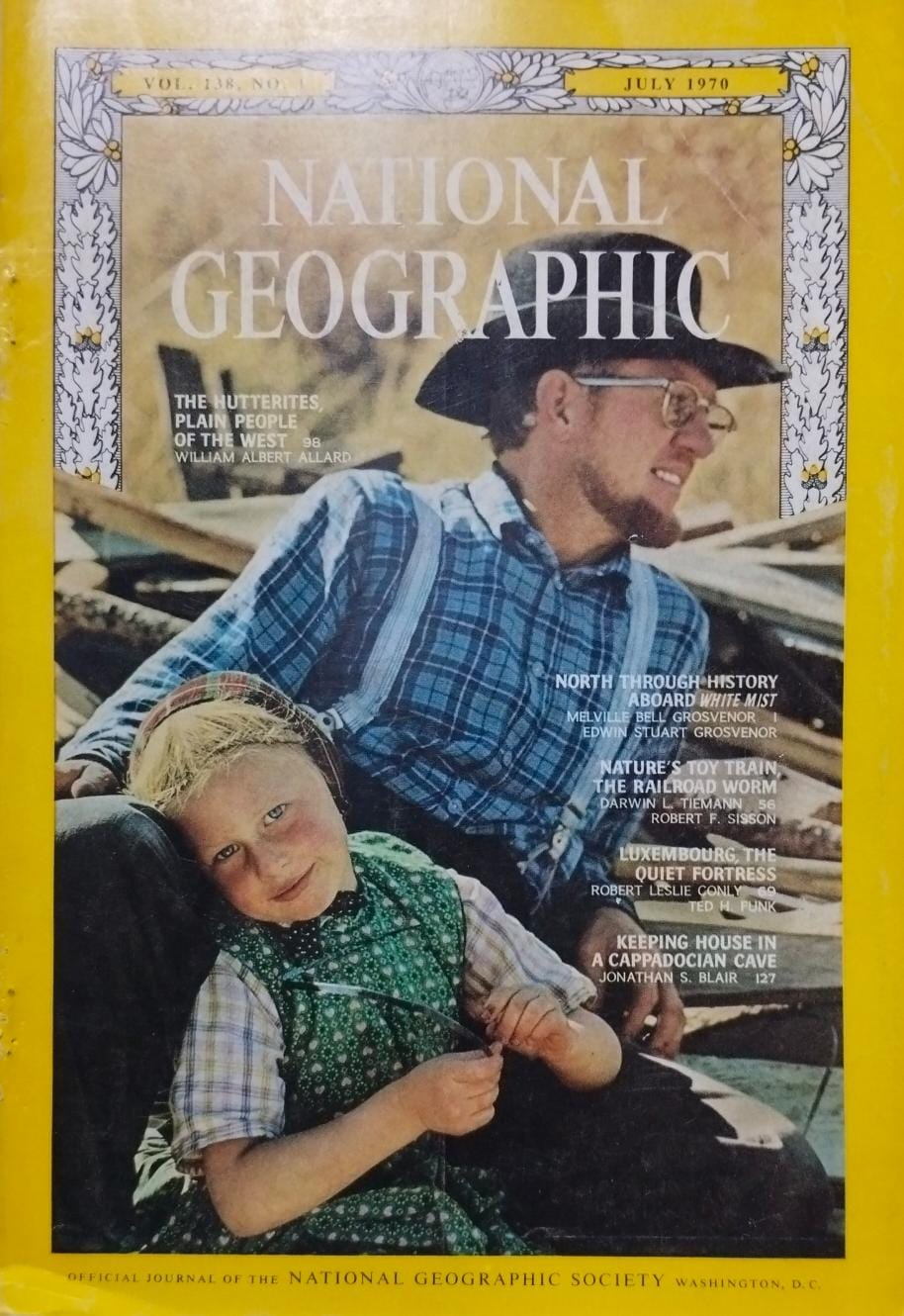 The hutterites plain people of the west [national geographic][rare boo ...