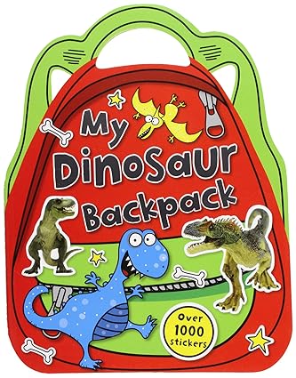 My dinosaur backpack: shaped sticker activity books