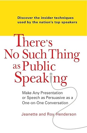 There's No Such Thing as Public Speaking [RARE BOOK]