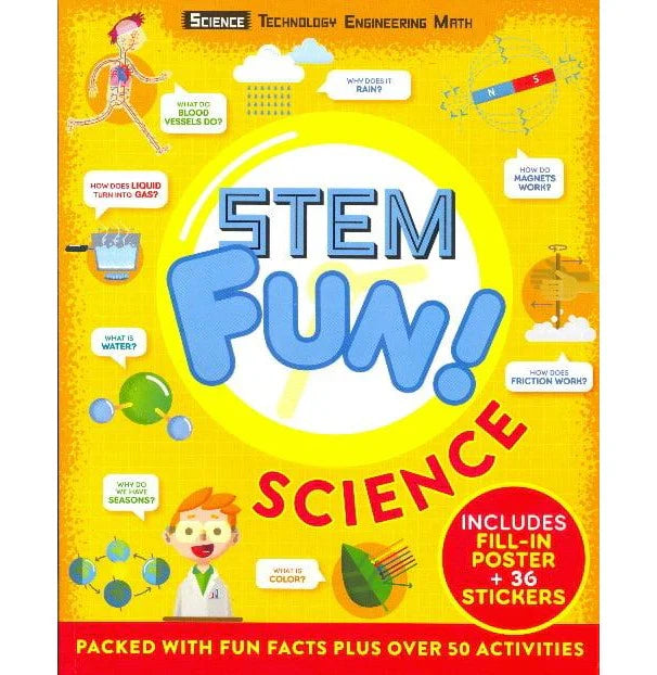 Stem Fun: Science [Includes Fill-In Poster +36 Stickers] by Anne Rooney [Premium Books]
