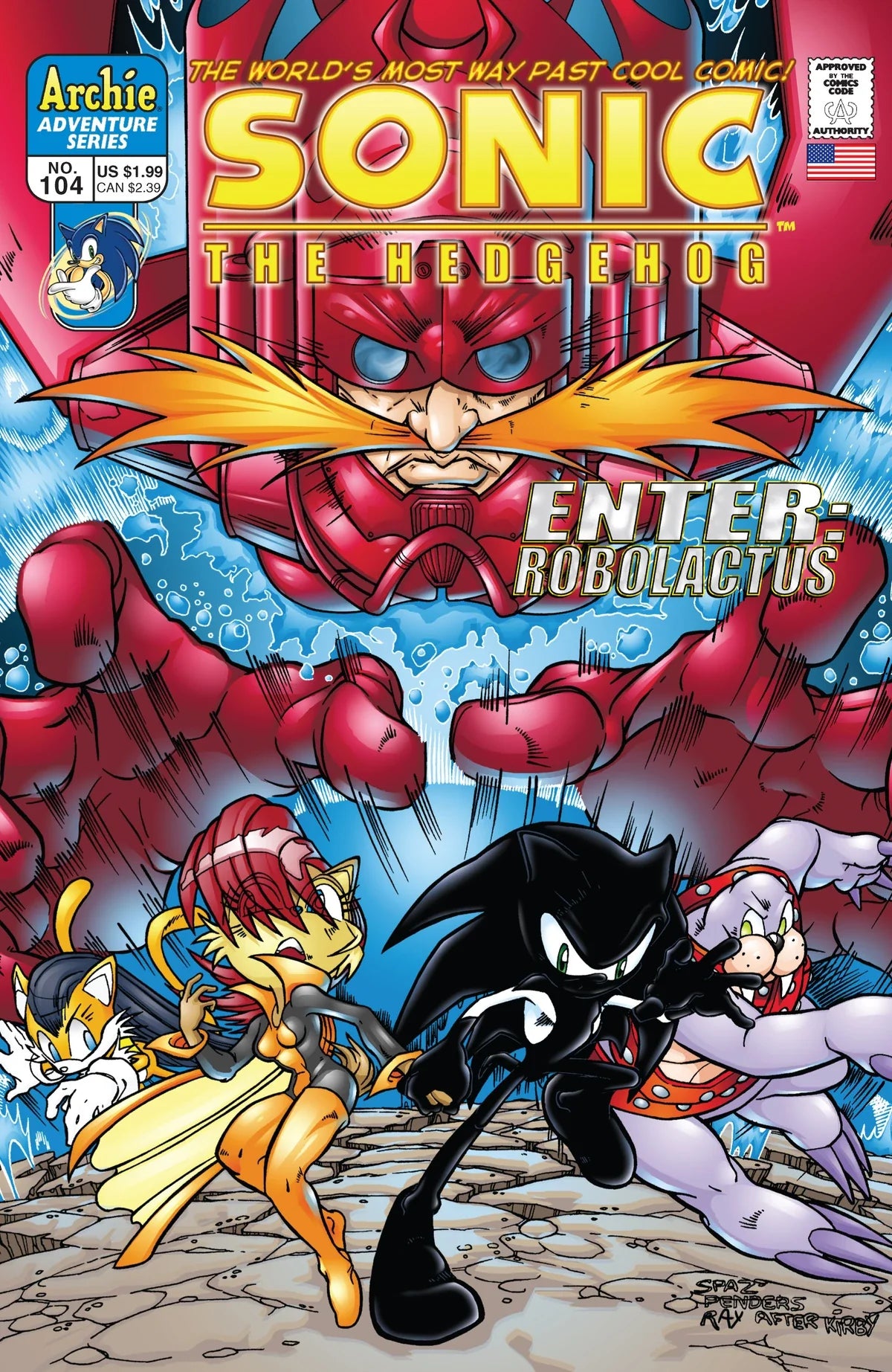 Sonic The Hedgehog Enter Robolactus No 104 [rare books]