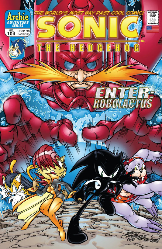 Sonic The Hedgehog Enter Robolactus No 104 [rare books]