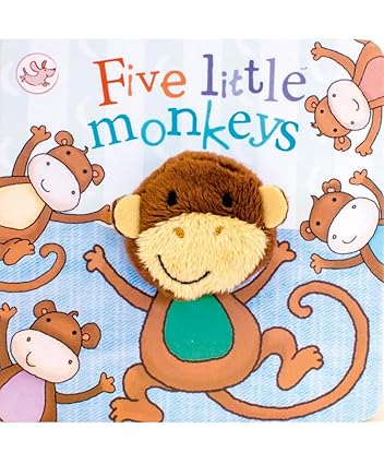 Five little monkeys [board book][finger puppet]