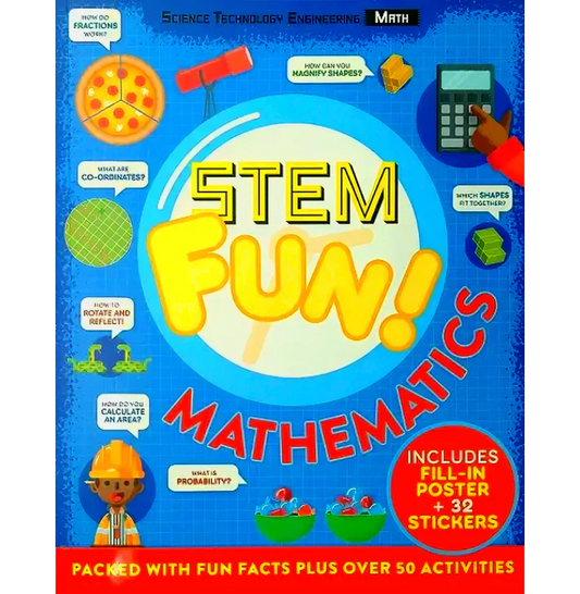 Stem Fun: Mathematics [Includes Fill-In Poster +32 Stickers] by Anne Rooney [Premium Books]