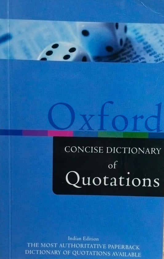 Oxford concise dictionary of quotations