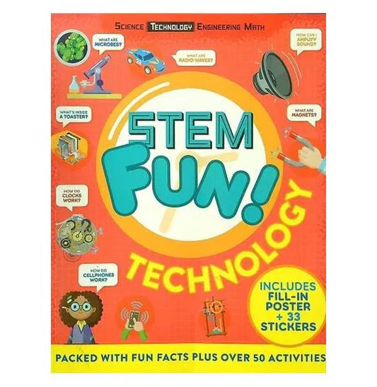 Stem Fun: Technology [Fill-In Poster +33 Stickers] by Nancy Dickmann [Premium Books]