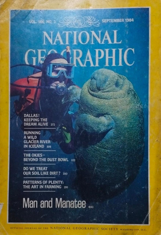 Man and manatee [national geographic][rare books]