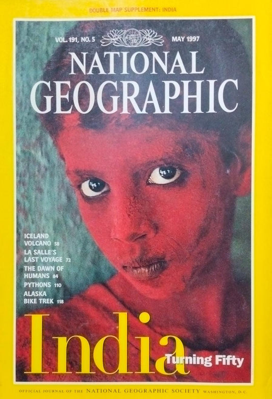 India turning fifty [National geographic][Vol 191 No 5][May 1997][rare books]
