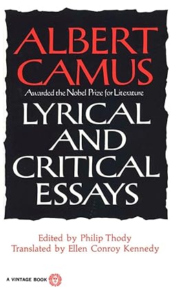 Lyrical and critical essays [rare books]