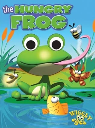 The Hungry Frog: Wiggly Eyes finger puppet Board book
