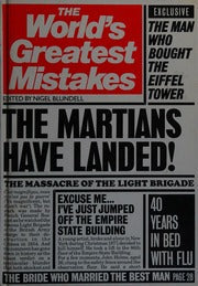 The World's Greatest Mistakes by Nigel Blundell [rare books]