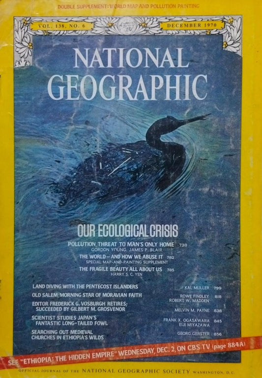 Our ecological crisis [national geographic][rare books][december 1970]