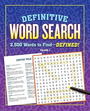 Definitive Word Search Volume 1: 2,500 Words to Find--Defined by Thunder Bay Press [Premium Books]