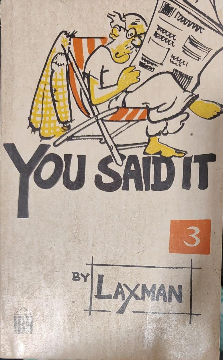 You said it 3 by R.K. Laxman [rare book]